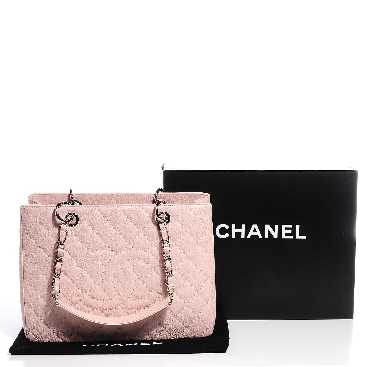 Caviar Grand Shopping Tote GST Light Pink