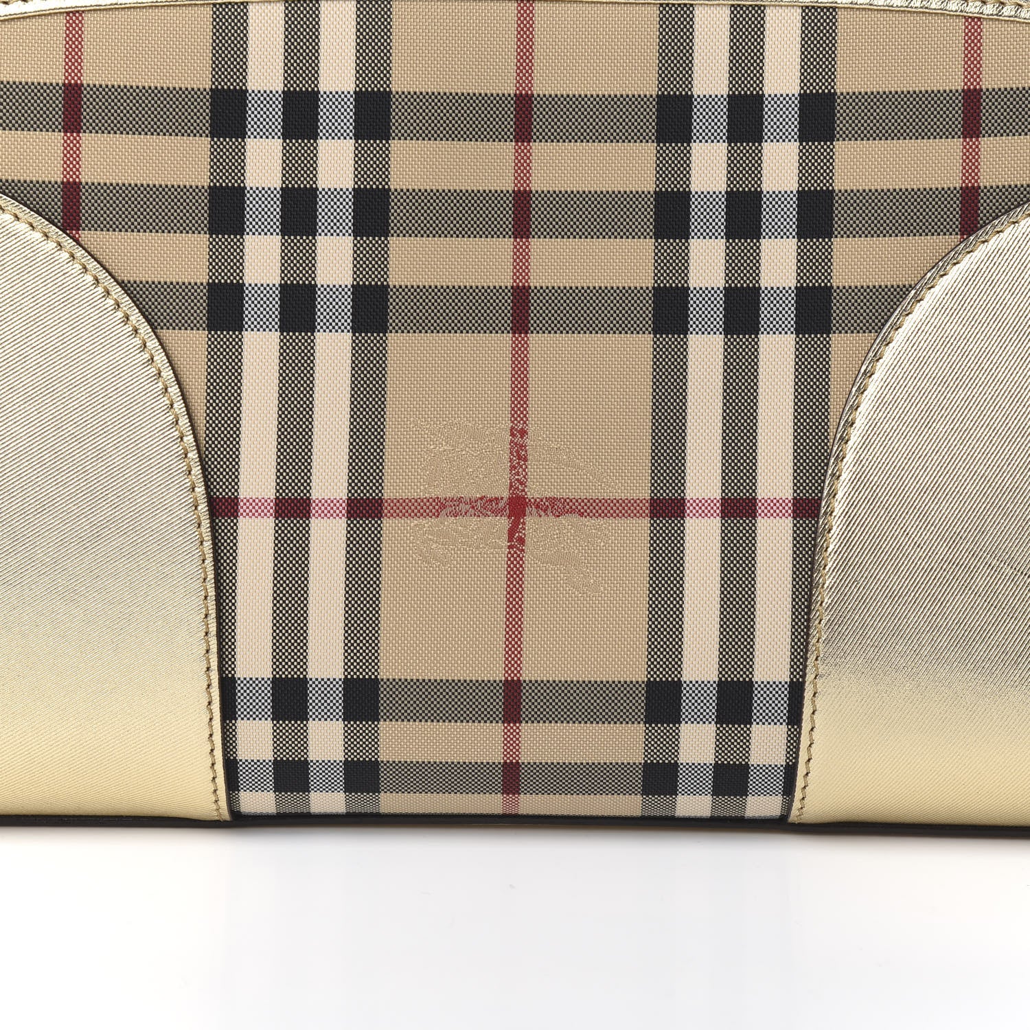 Burberry Horseferry Check Small Chichester Crossbody Clutch Bag Honey Gold 9 of 9