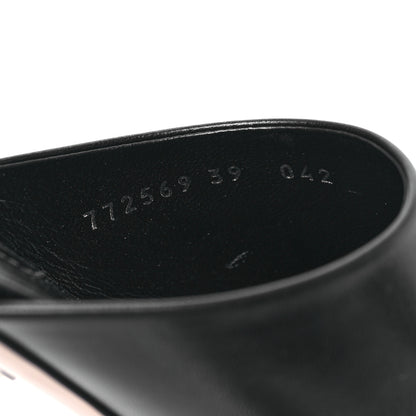 Gucci Malaga Kid Interlocking G Sandals 39 Black 8 of 9
