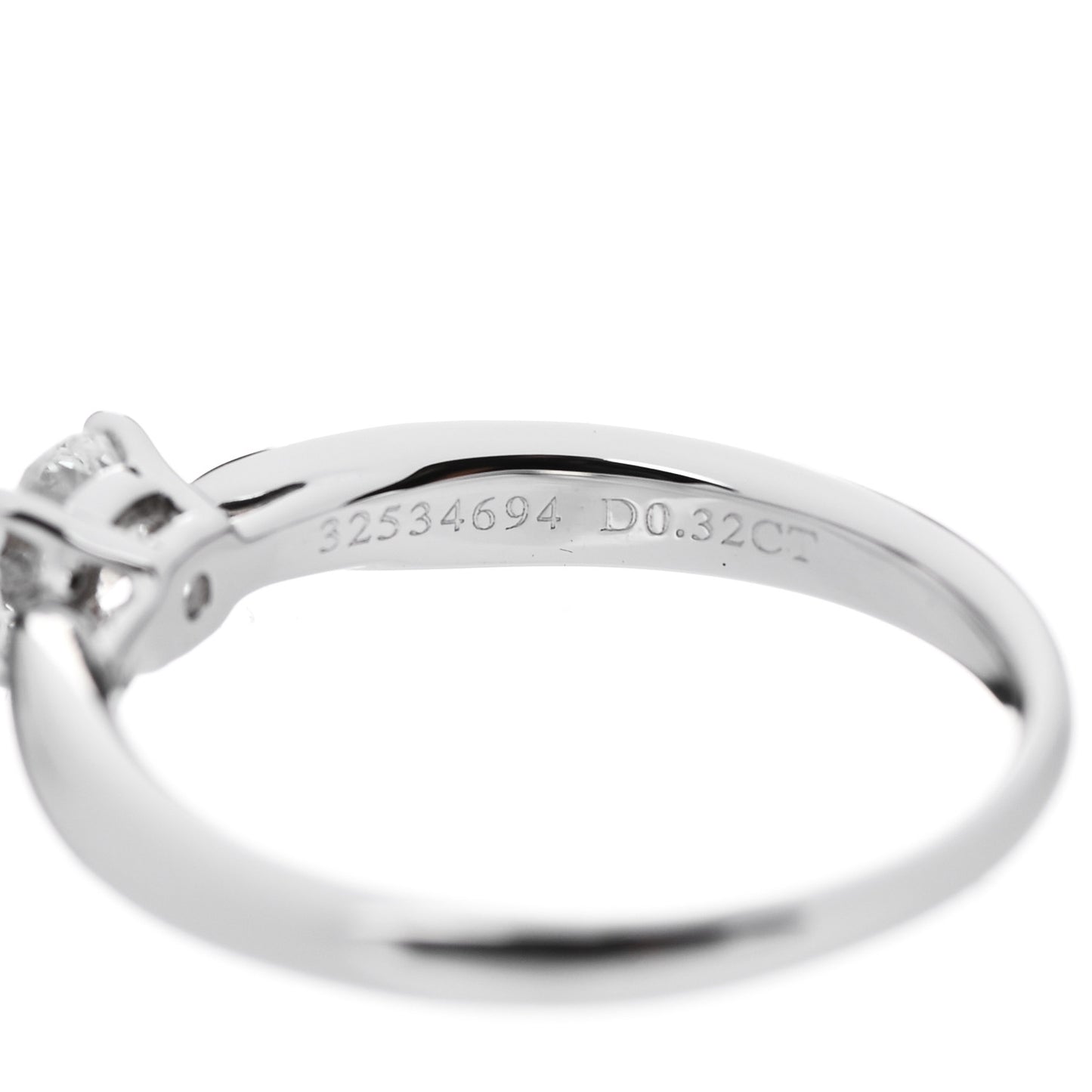 Platinum Diamond .32ct Harmony Solitaire Engagement Ring 49 5