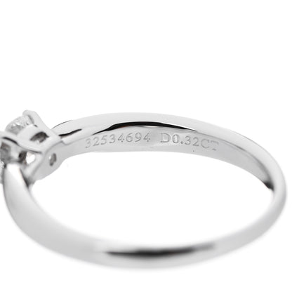 Tiffany Platinum Diamond .32ct Harmony Solitaire Engagement Ring 49 5 6 of 7