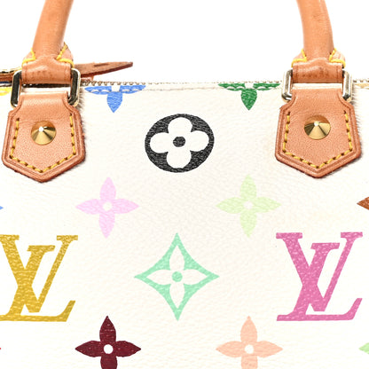 Louis Vuitton Monogram Multicolor Mini Sac HL Speedy White 7 of 9
