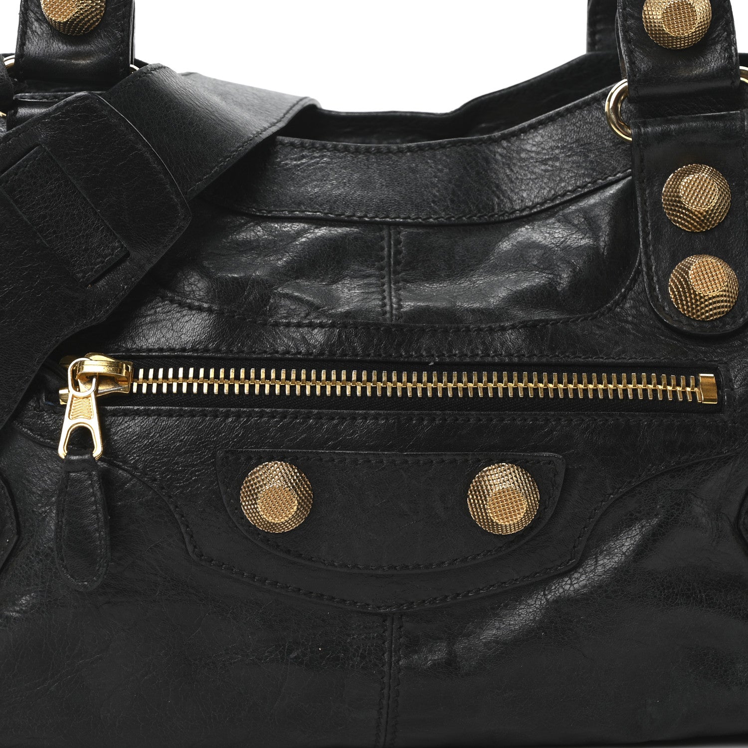 Balenciaga Agneau Giant 12 Gold Hardware Part Time Black 9 of 11