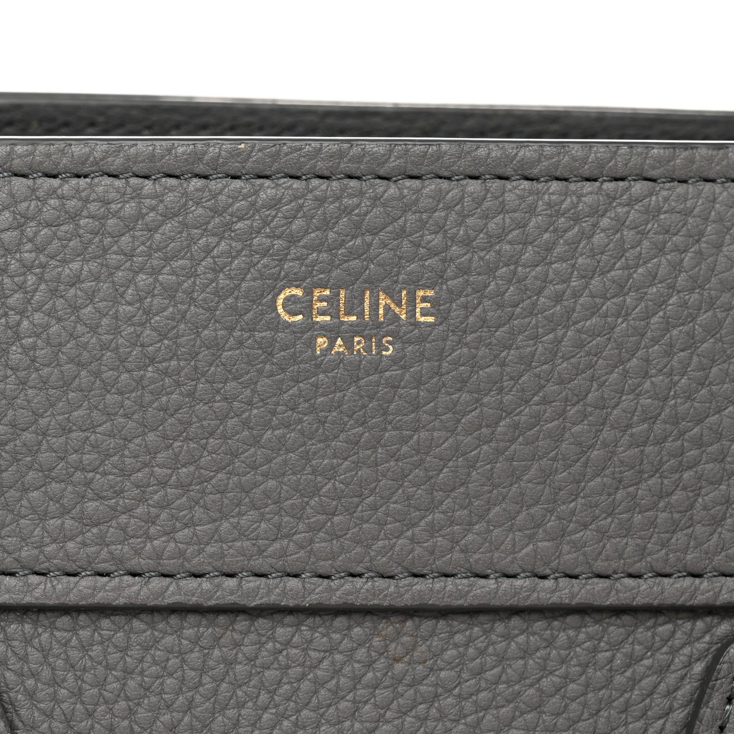 Baby Drummed Calfskin Micro Luggage Kohl