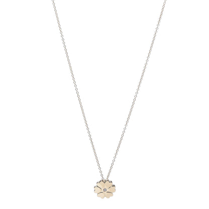Tiffany 18K Yellow Gold Diamond Paloma Picasso Flower Heart Pendant Necklace 1 of 7