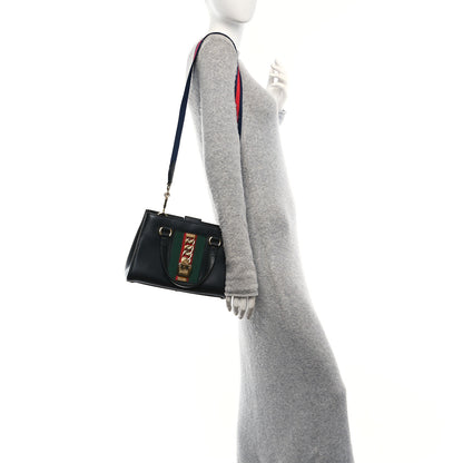 Gucci Calfskin Medium Sylvie Top Handle Tote Black 3 of 10