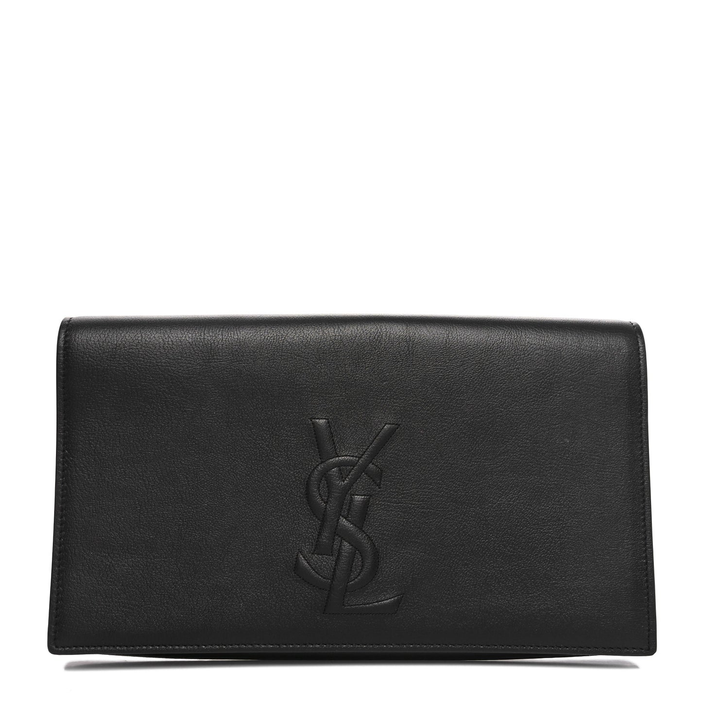 Goatskin Monogram Large Belle De Jour Clutch Black
