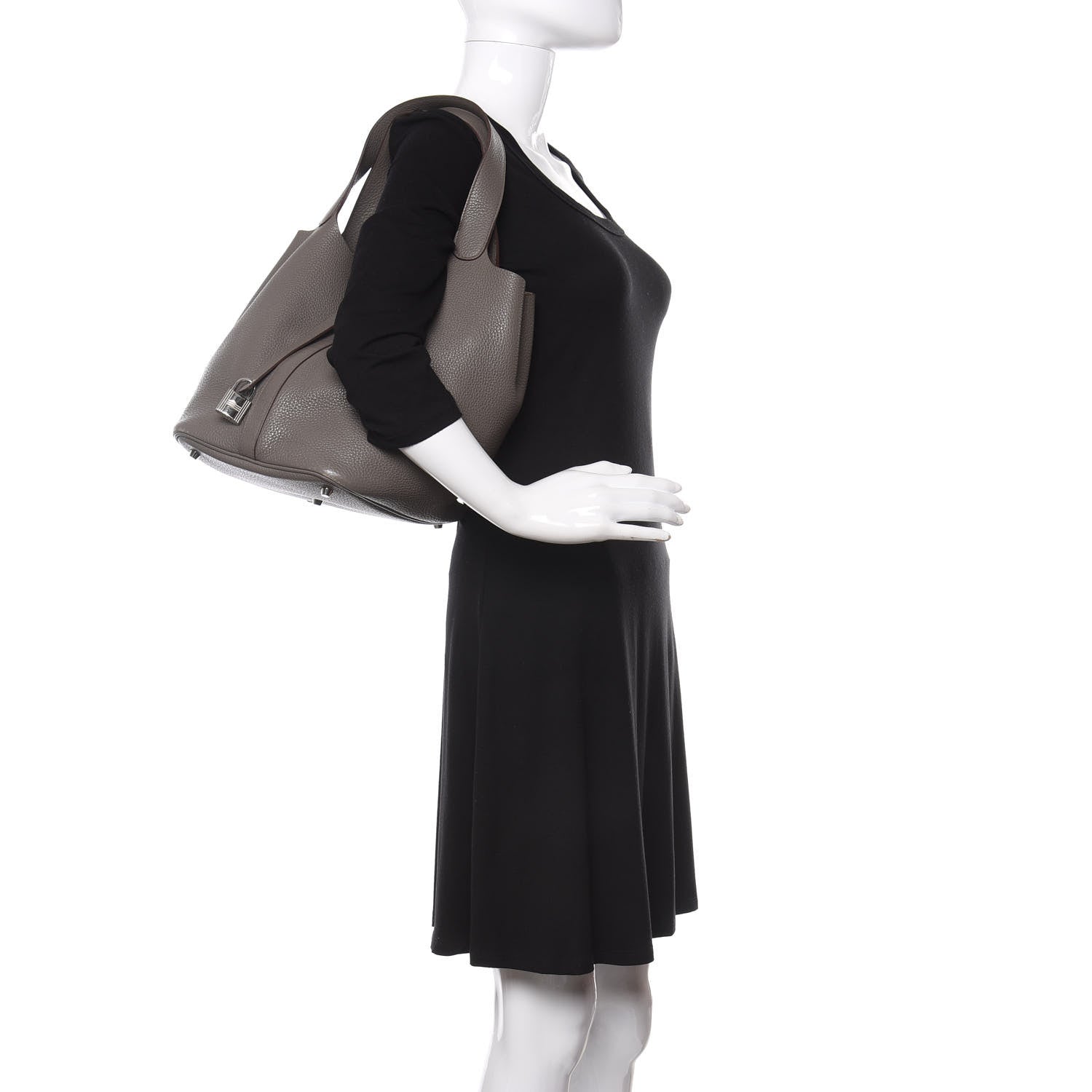 Hermes Taurillon Clemence Picotin Lock 26 GM Etain 1 of 15