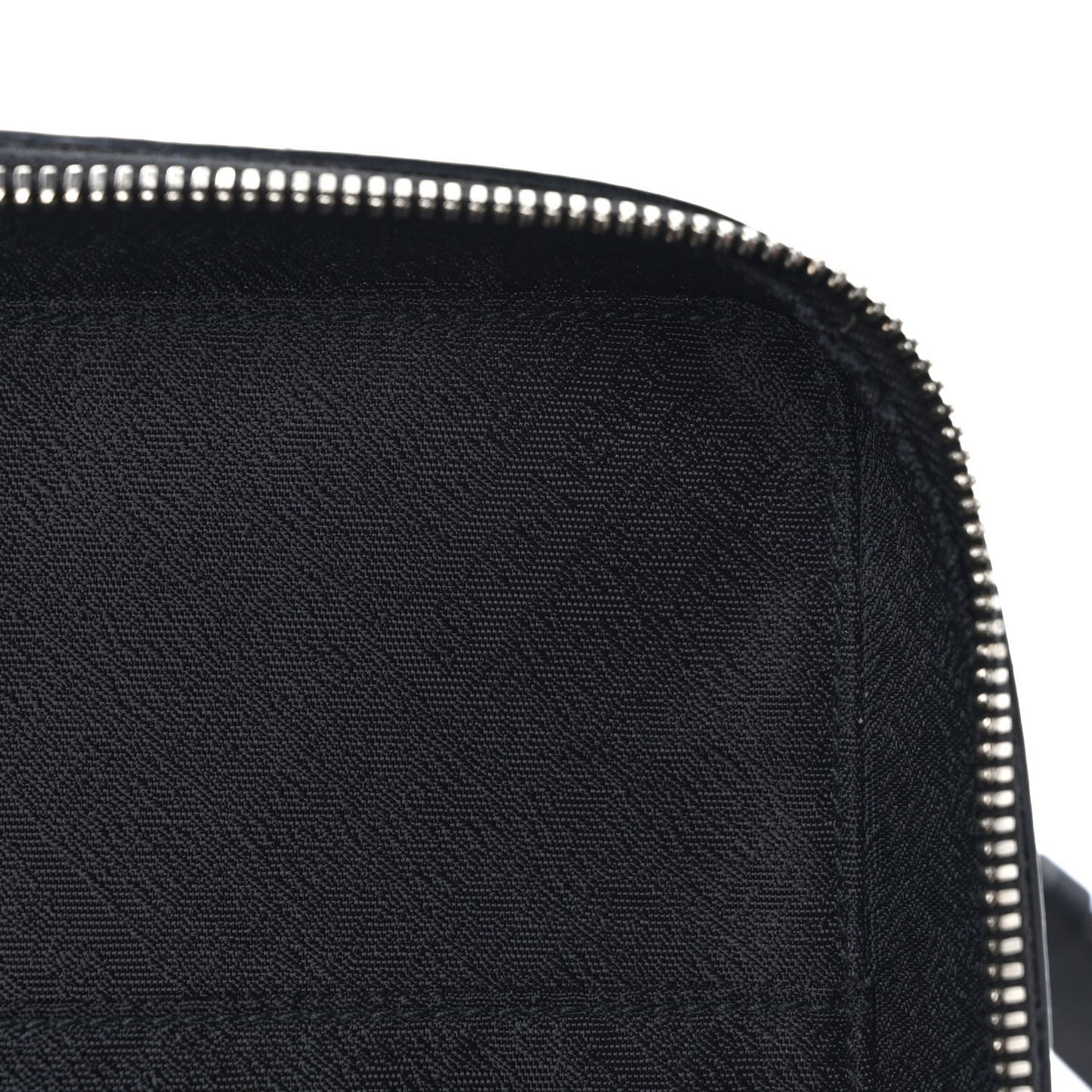 Nappa Intrecciato Zip Around Crossbody Bag Black