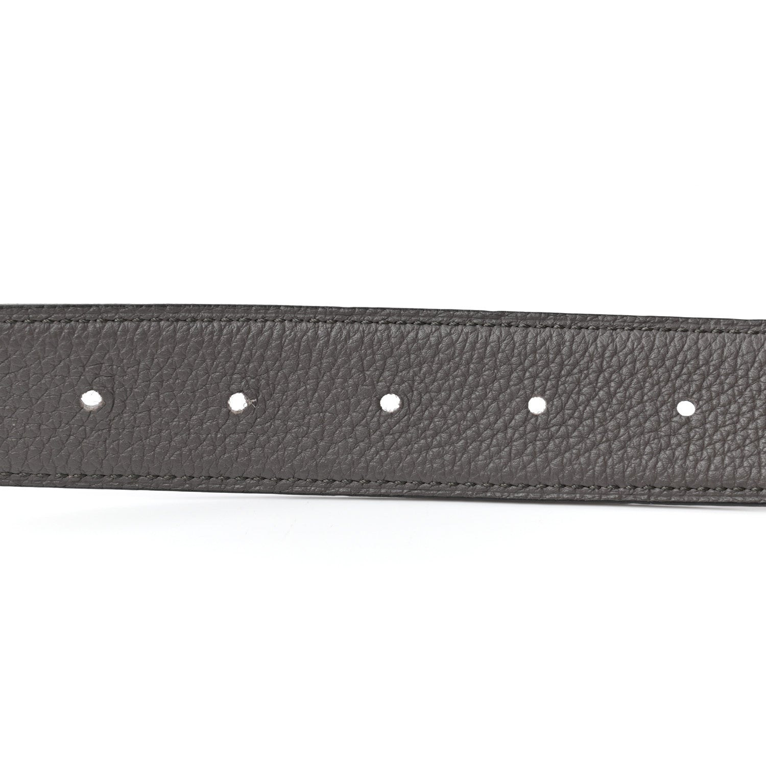 Hermes Box Togo 32mm Guilloche H Belt 85 Black Etain 3 of 5