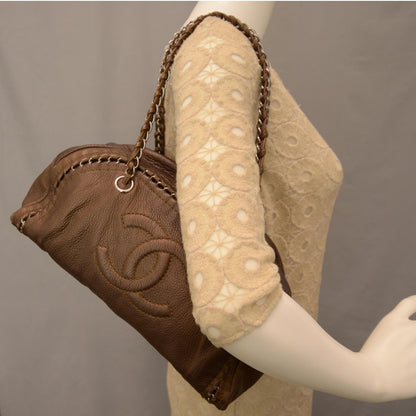 Chanel Luxe Ligne Bowler Bronze 2 of 10