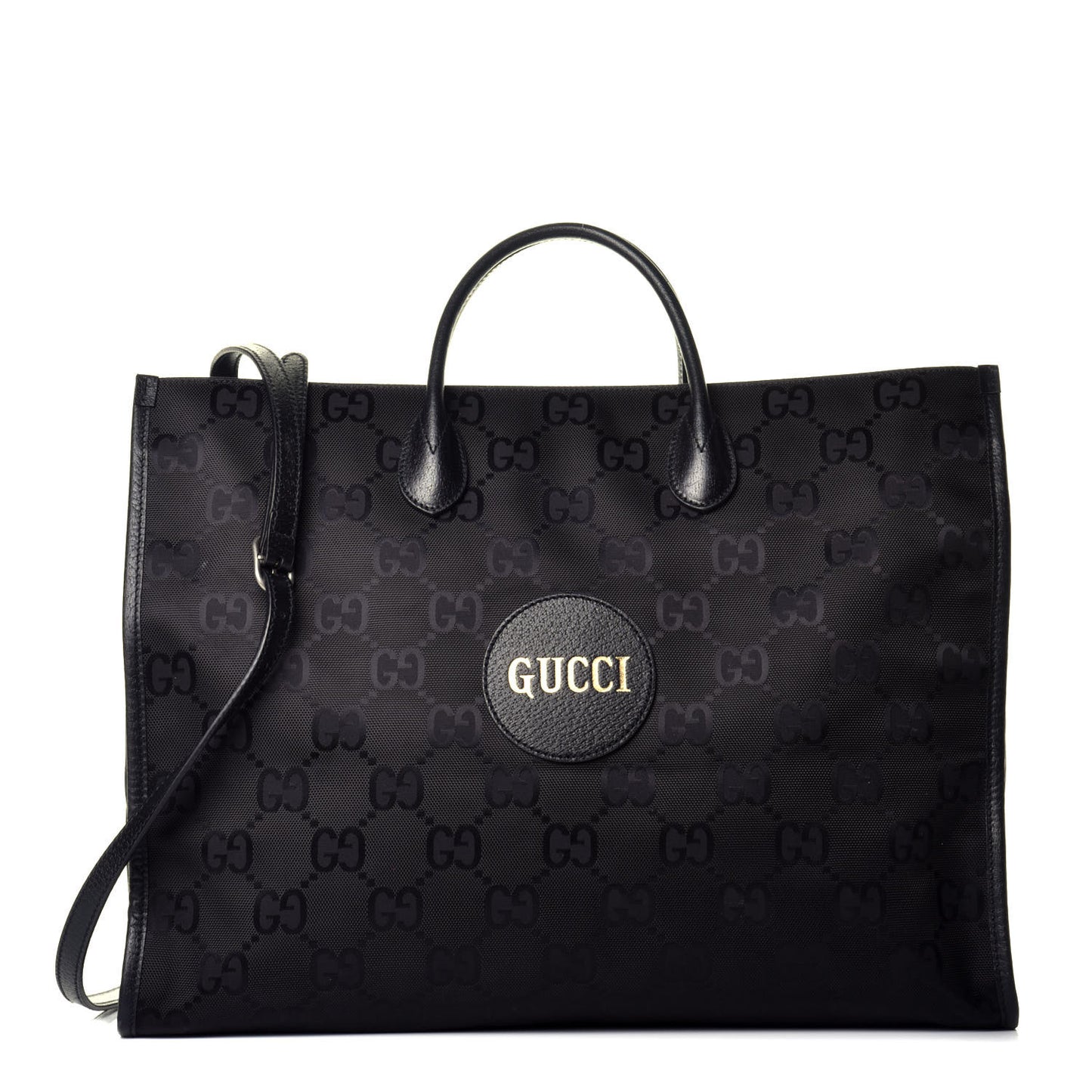 Econyl Nylon Monogram Large Off The Grid Tote Bag Black