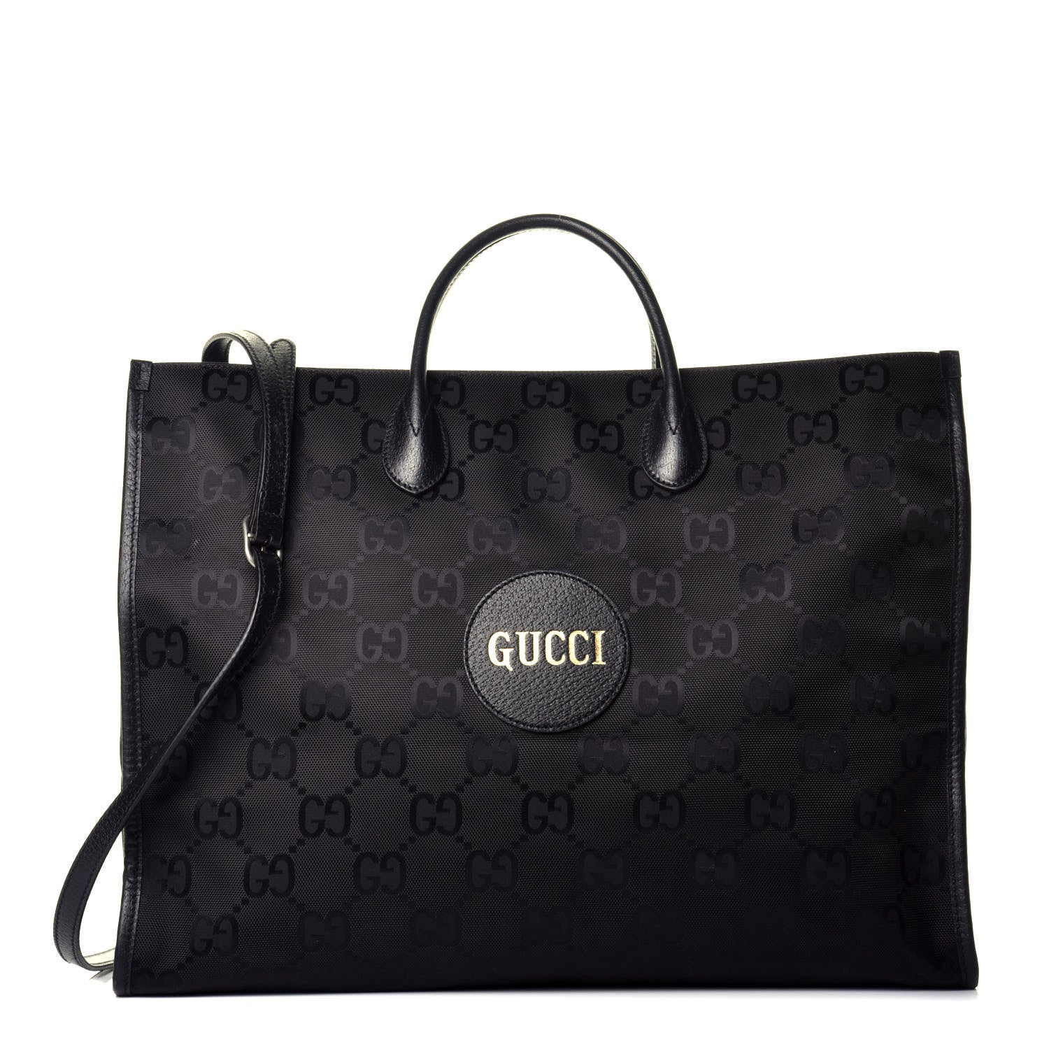 Gucci Econyl Nylon Monogram Large Off The Grid Tote Bag Black 1 of 9