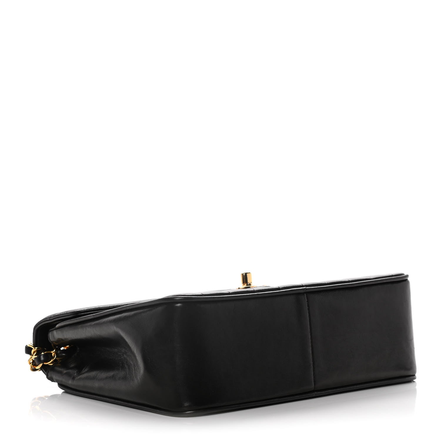 Chanel Lambskin Quilted Chevron Small Single Flap Black 5 of 19