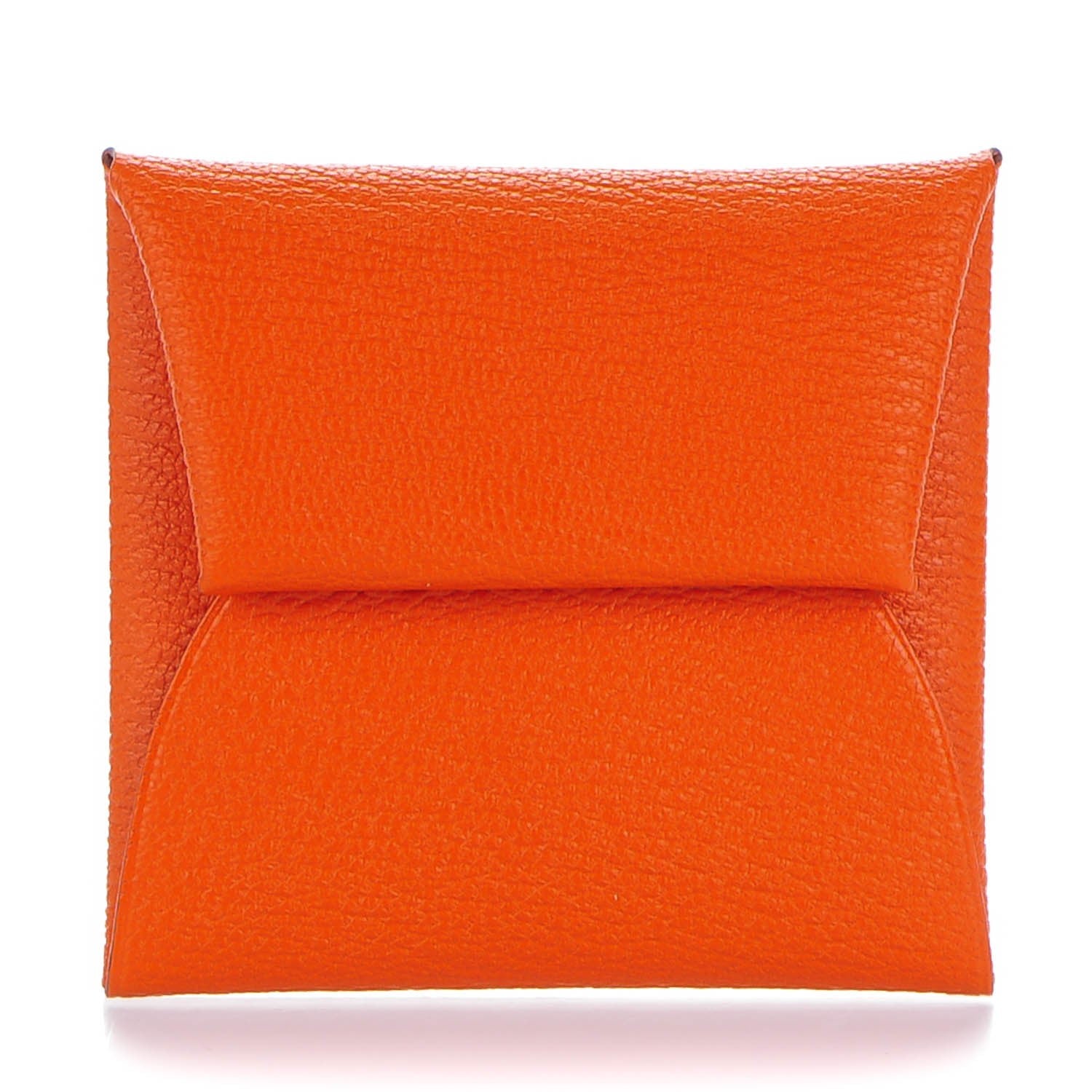 Hermes Chevre Mysore Bastia Coin Purse Feu 1 of 7