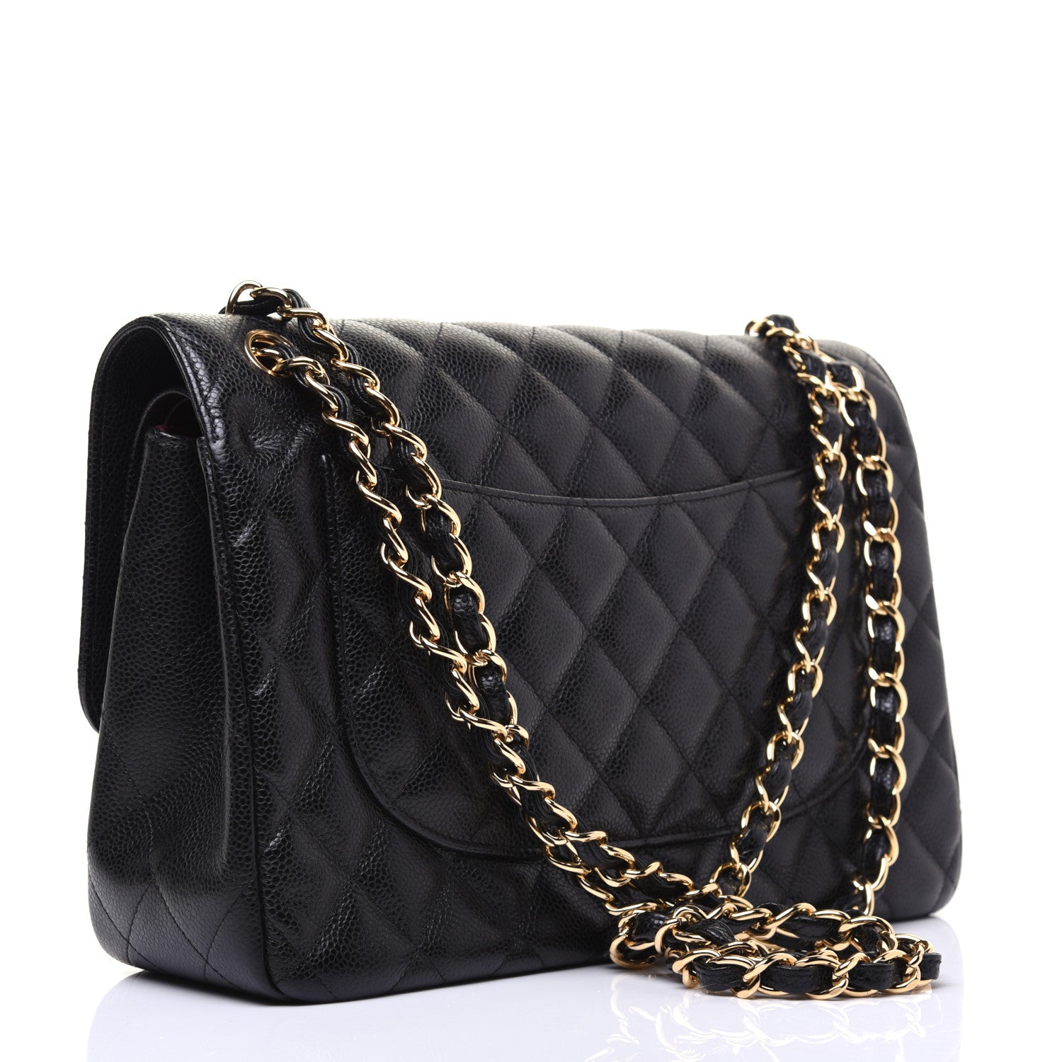 Chanel Caviar Quilted Jumbo Double Flap Black 3 of 14