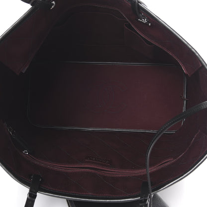 Chanel Grained Calfskin Large Shopping Fever Tote Black 5 of 12
