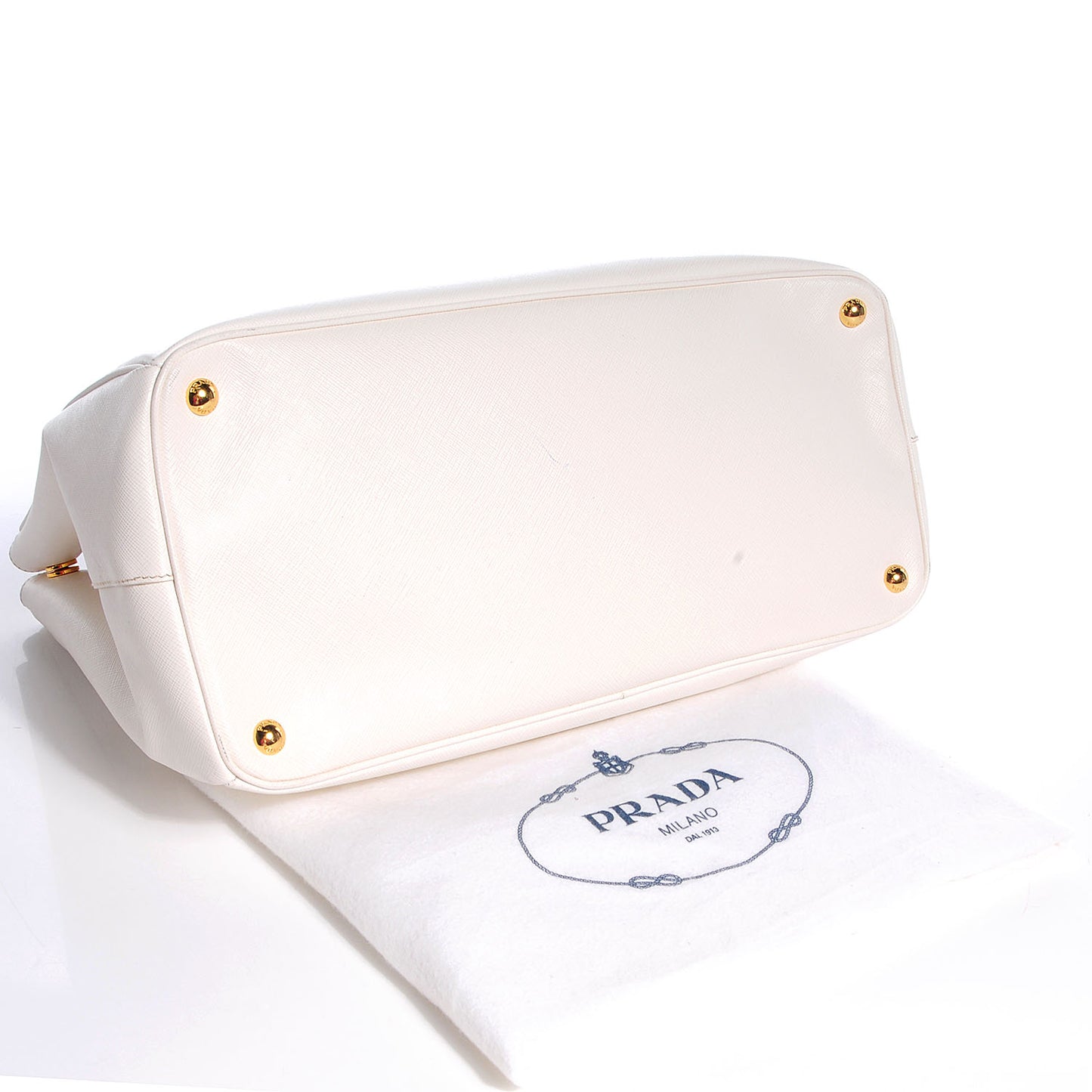 Saffiano Lux Large Tote Bianco