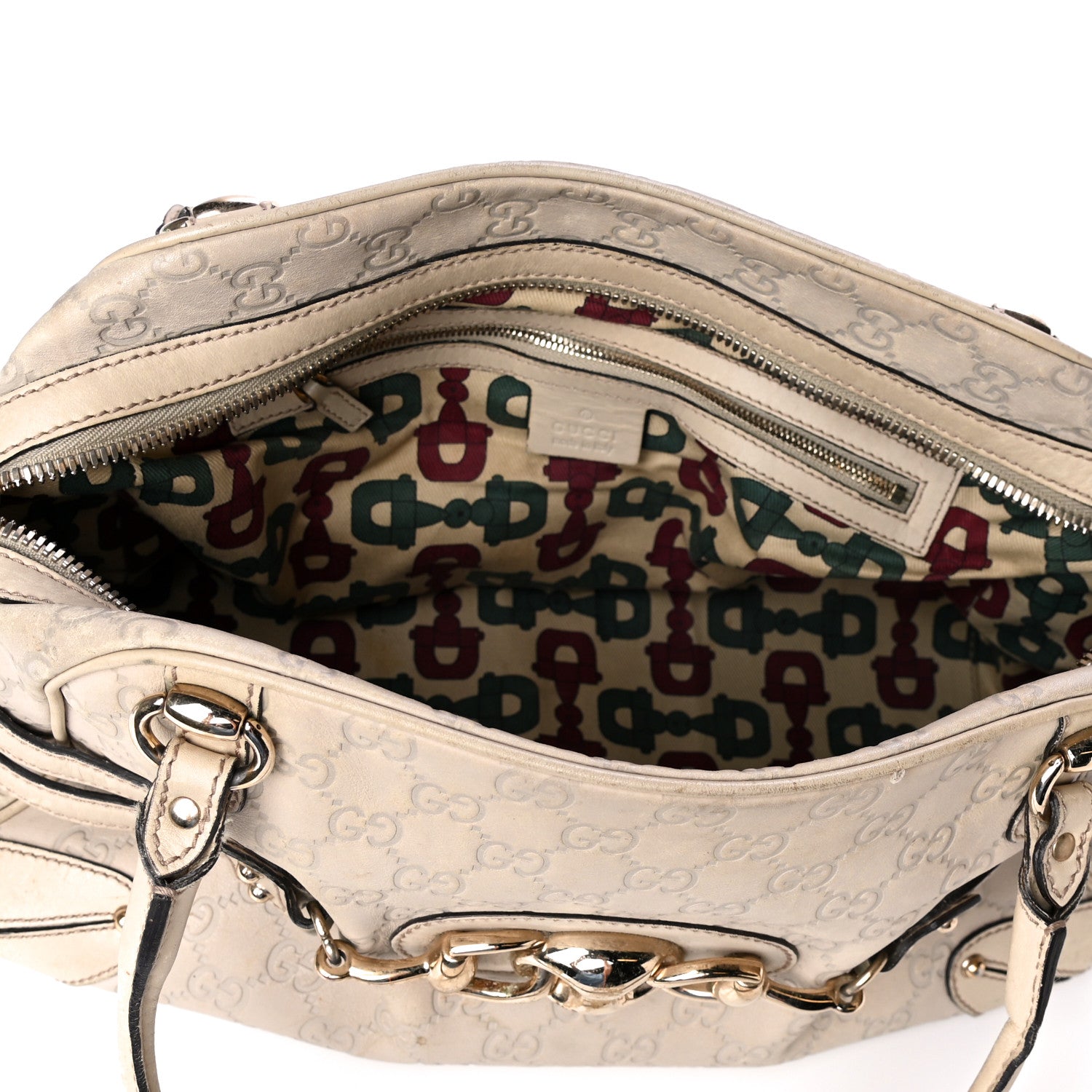 Gucci Guccissima Large Wave Boston Off White 8 of 13