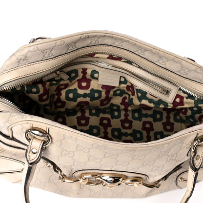 Gucci Guccissima Large Wave Boston Off White 8 of 13