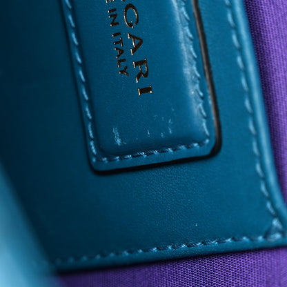 Bulgari Calfskin Serpenti Forever Crossbody Blue 15 of 30