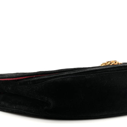 Chanel Velvet Horizontal Quilted Small Single Flap Black 10 of 17