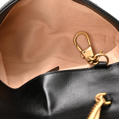 Gucci Calfskin Matelasse Super Mini GG Marmont Shoulder Bag Black 5 of 11