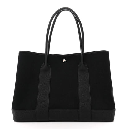Hermes Toile Militaire Negonda Neo Garden Party Voyage 41 Black 1 of 11