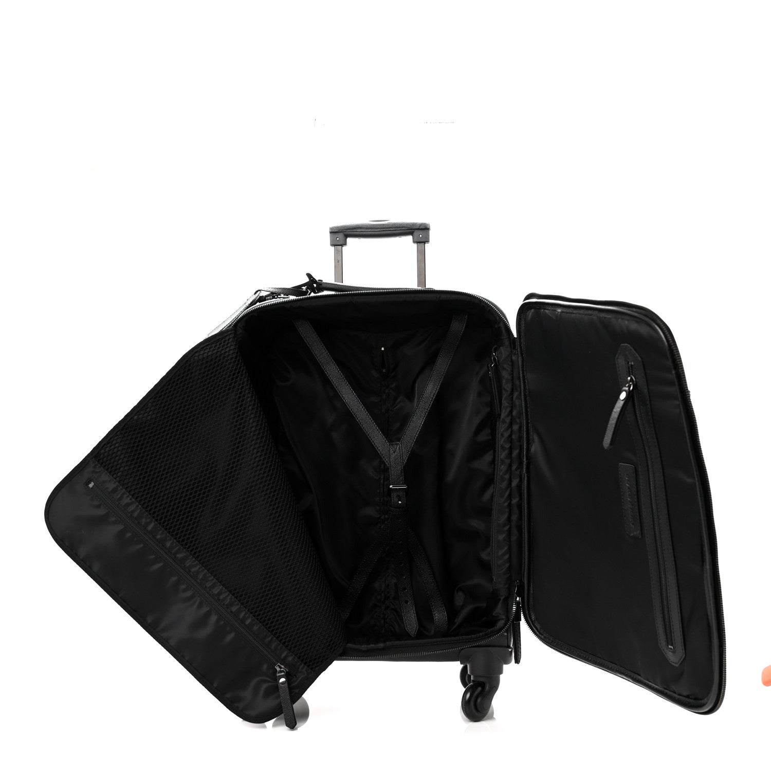 Burberry Smoked Check Carry-On Suitcase Black 4 of 10