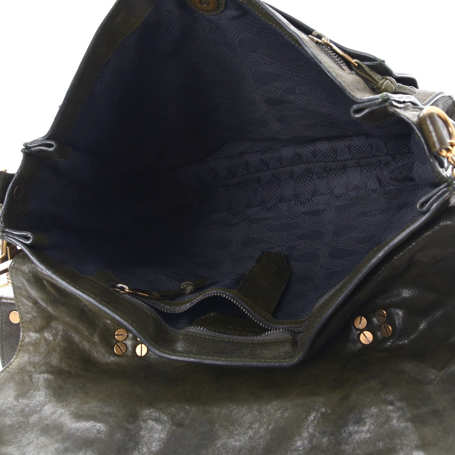 Proenza Schouler Lambskin Large PS1 Satchel Military 5 of 14