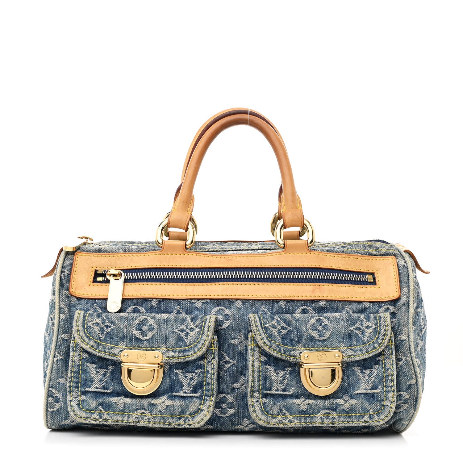 Louis Vuitton Monogram Denim Neo Speedy Blue 1 of 12