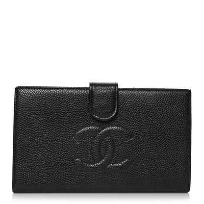 Chanel Caviar Timeless CC French Wallet Black 1 of 8