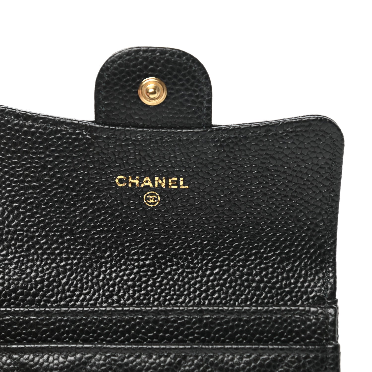 Chanel Caviar Quilted Flap Card Holder Wallet Black 6 of 9