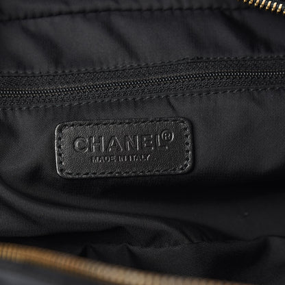 Chanel Nylon Travel Bowler Black 6 of 15