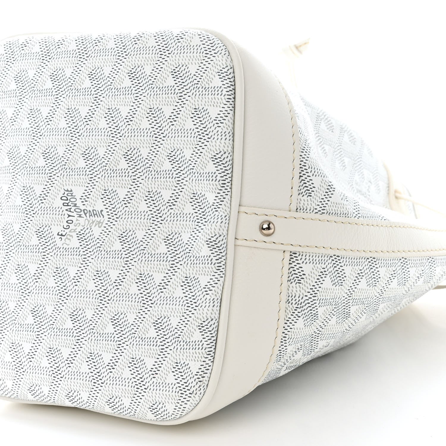 Goyard Goyardine Petit Flot Bucket Bag PM White 9 of 9