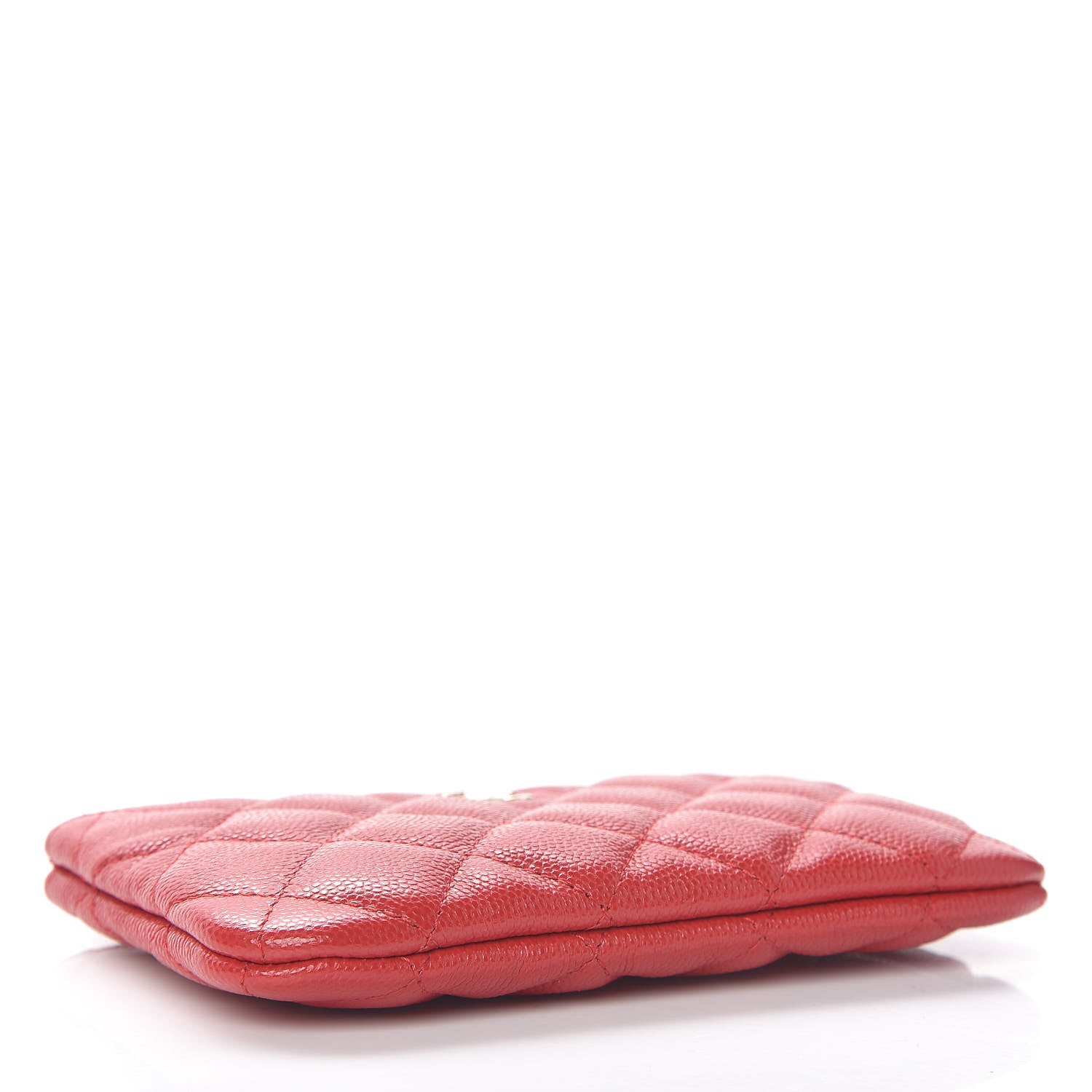 Chanel Caviar Quilted Small Cosmetic Case Red 4 of 9