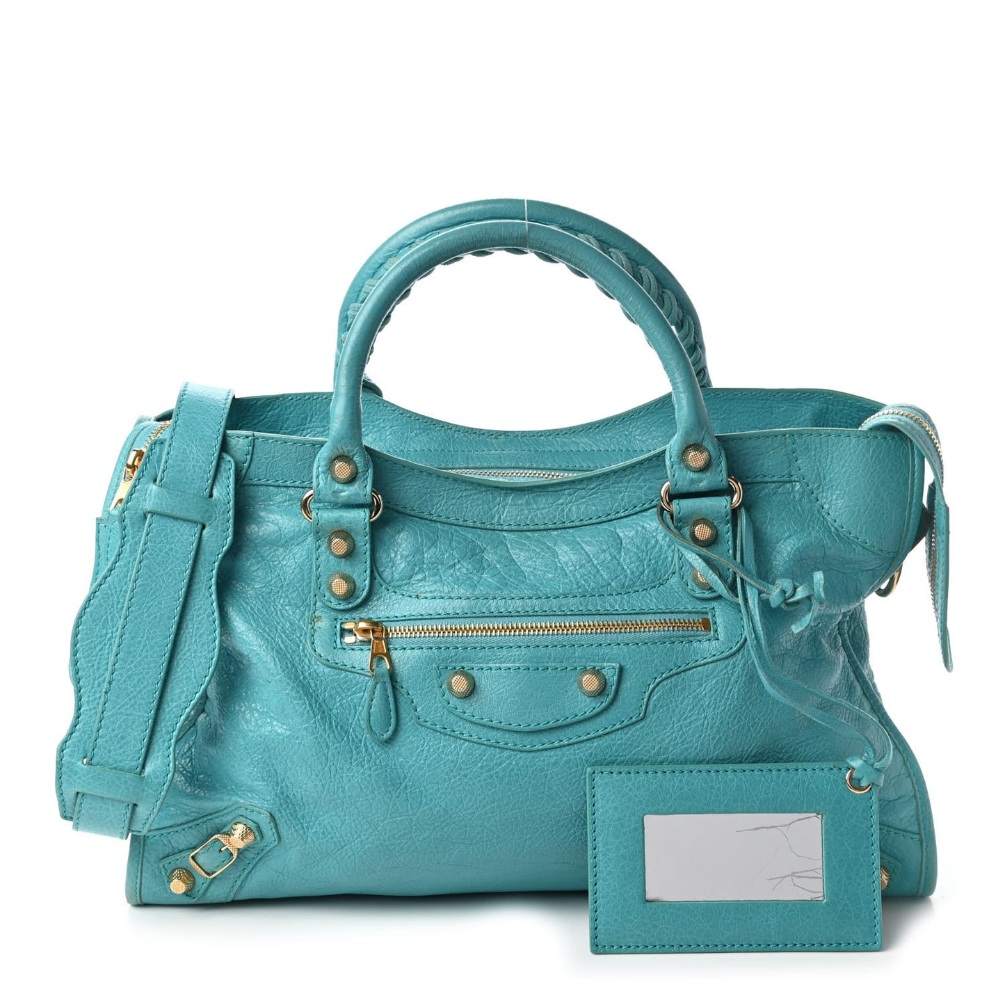 Agneau Giant 12 Gold Hardware City Bleu Tropical