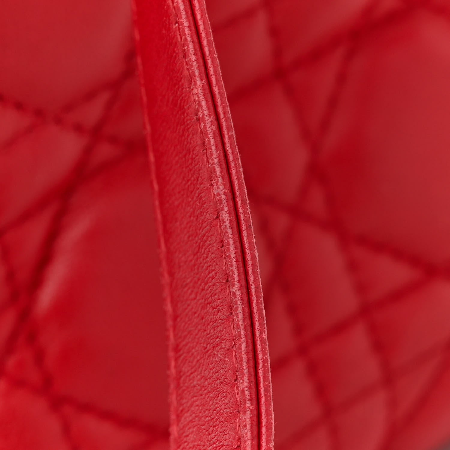 Christian Dior Lambskin Cannage Medium Lady Dior Red 15 of 16