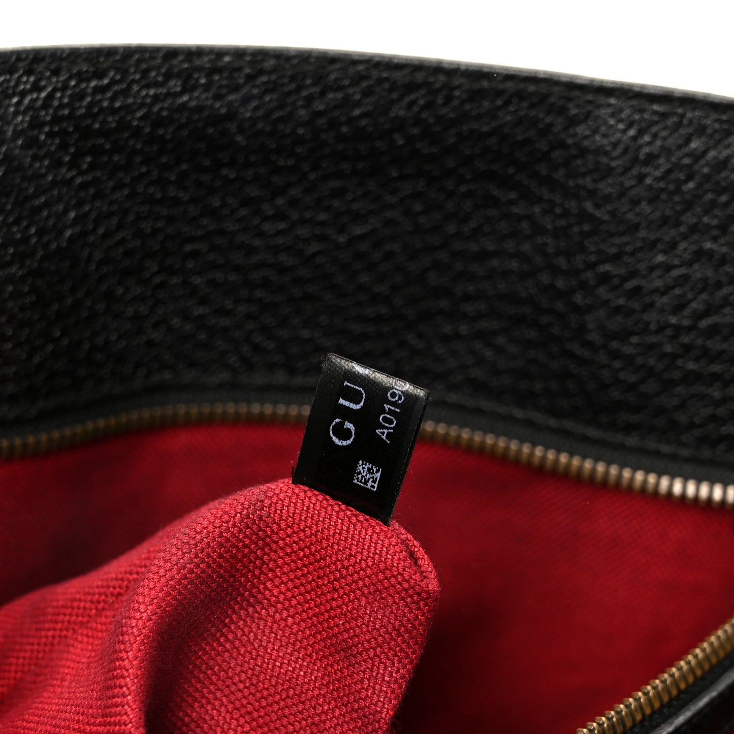 Grained Calfskin Web Top Handle Tote Black