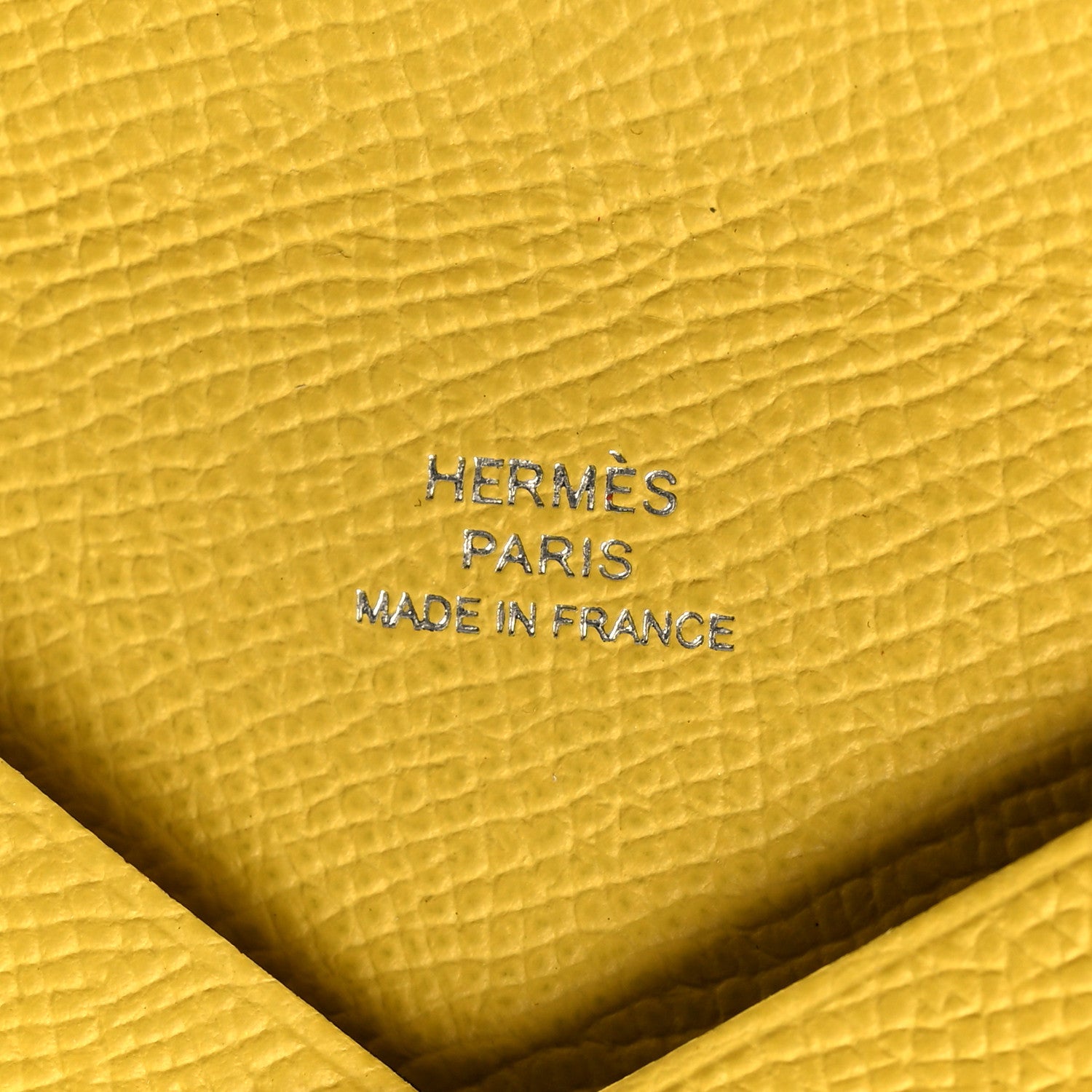 Hermes Epsom Calvi Duo Card Case Jaune De Naples 8 of 11