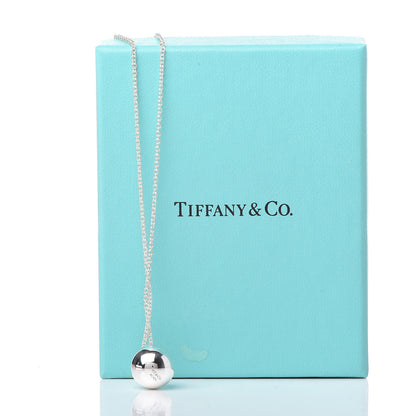 Tiffany Sterling Silver 12.75mm HardWear Ball Pendant Necklace 6 of 6