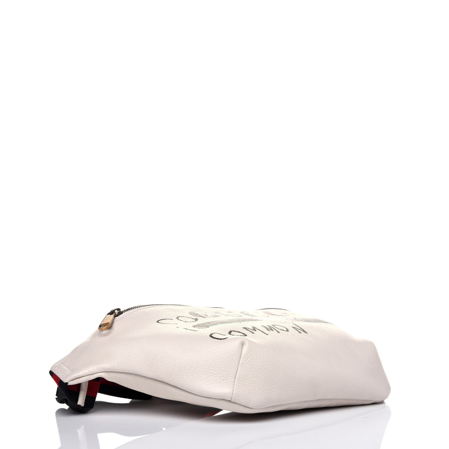 Gucci Grained Calfskin Coco Capitan Logo Belt Bag White 4 of 11