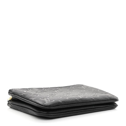 Louis Vuitton Empreinte Double Zip Pochette Black 4 of 12