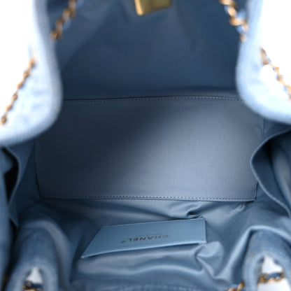 Chanel Washed Denim Quilted Small Chanel 25 Handbag Blue 5 of 11