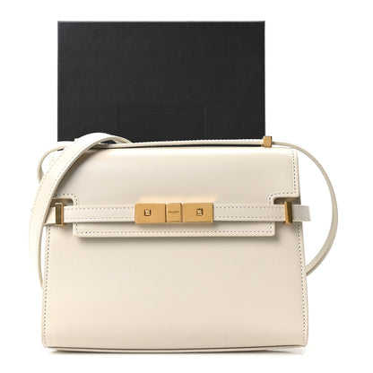 Saint Laurent Smooth Calfskin Mini Manhattan Shoulder Bag Blanc Vintage 11 of 11