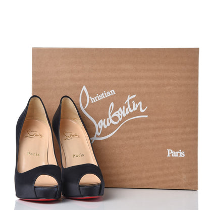 Christian Louboutin Satin Very Prive 120 Pumps 35.5 Black 8 of 8