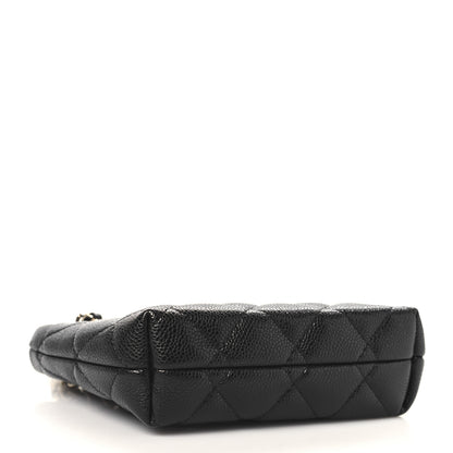 Chanel Caviar Quilted Classic Clutch Tote With Chain Black 4 of 10