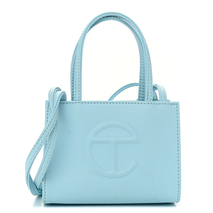 Telfar Vegan Leather Small Shopping Bag Pool Blue 1 of 14