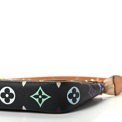 Louis Vuitton Monogram Multicolor Pochette Accessories Black 7 of 10