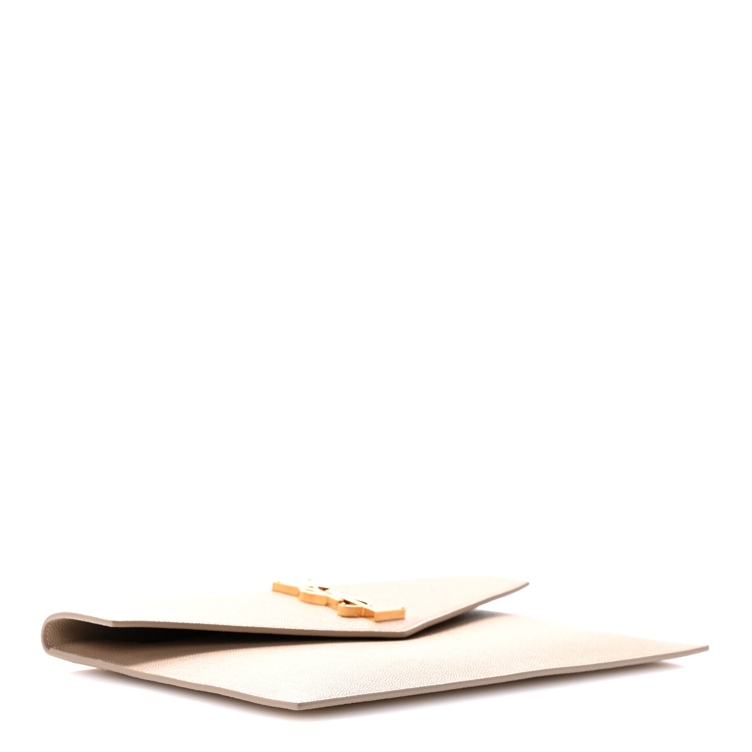 Saint Laurent Grain De Poudre Uptown Pouch Dark Beige 4 of 10